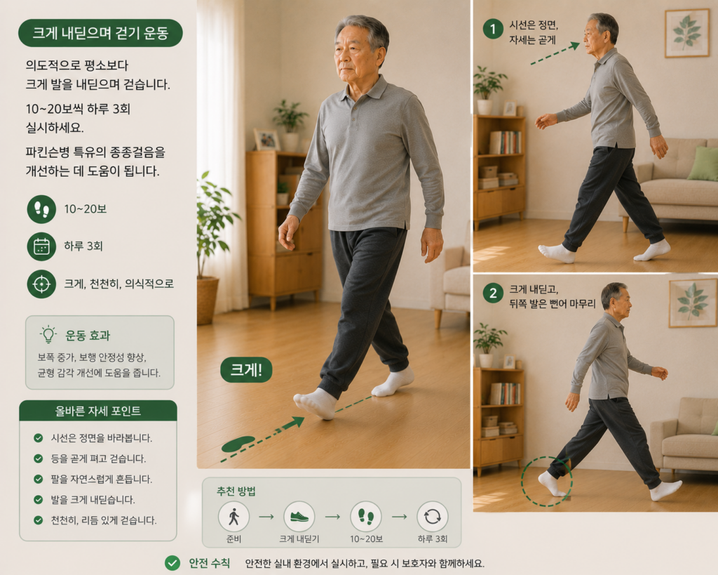 파킨슨병 재활운동 - 보행훈련